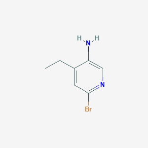 molecular formula C7H9BrN2 B1518809 6-Bromo-4-ethylpyridin-3-amine CAS No. 929617-29-8
