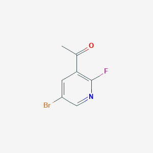 molecular formula C7H5BrFNO B1518810 1-(5-Bromo-2-fluoropyridin-3-yl)ethanone CAS No. 1111637-74-1