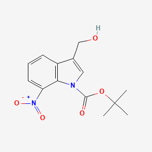 tert-Butyl 3-(hydroxymethyl)-7-nitro-1H-indole-1-carboxylate