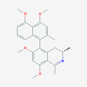 molecular formula C26H29NO4 B15188218 O-Methylancistrocladinine CAS No. 134984-06-8