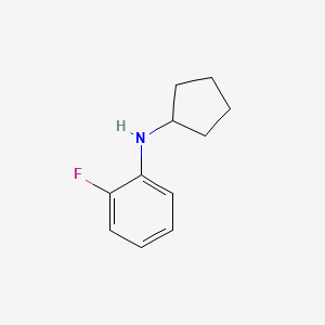 molecular formula C11H14FN B1518822 N-cyclopentyl-2-fluoroaniline CAS No. 1019482-17-7
