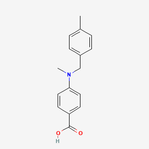 molecular formula C16H17NO2 B1518825 4-{甲基[(4-甲基苯基)甲基]氨基}苯甲酸 CAS No. 1036502-60-9