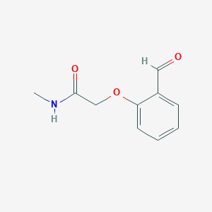 molecular formula C10H11NO3 B1518826 2-(2-甲酰基苯氧基)-N-甲基乙酰胺 CAS No. 216082-34-7