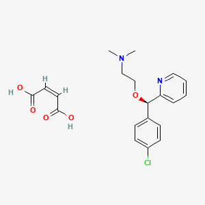 molecular formula C20H23ClN2O5 B15188262 Carbinoxamine maleate, (R)- CAS No. 1078131-58-4