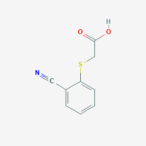 molecular formula C9H7NO2S B1518833 2-[(2-Cyanophenyl)sulfanyl]acetic acid CAS No. 98589-44-7