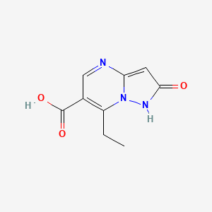 molecular formula C9H9N3O3 B1518841 7-Ethyl-2-hydroxypyrazolo[1,5-a]pyrimidine-6-carboxylic acid CAS No. 1049873-68-8
