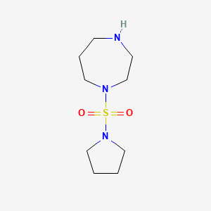 molecular formula C9H19N3O2S B1518848 1-(1-Pyrrolidinylsulfonyl)-1,4-diazepane CAS No. 1038274-17-7