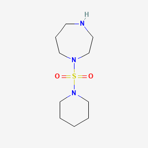 molecular formula C10H21N3O2S B1518849 1-(哌啶-1-基磺酰基)-1,4-二氮杂环己烷 CAS No. 1038273-91-4
