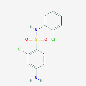 4-amino-2-chloro-N-(2-chlorophenyl)benzene-1-sulfonamide