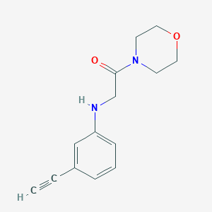 2-[(3-Ethynylphenyl)amino]-1-(morpholin-4-yl)ethan-1-one