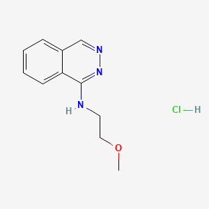 molecular formula C11H14ClN3O B15188635 N-(2-Methoxyethyl)-1-phthalazinamine hydrochloride CAS No. 86112-27-8