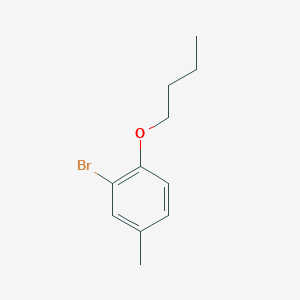 molecular formula C11H15BrO B1518867 2-Bromo-1-butoxy-4-methylbenzene CAS No. 57685-37-7