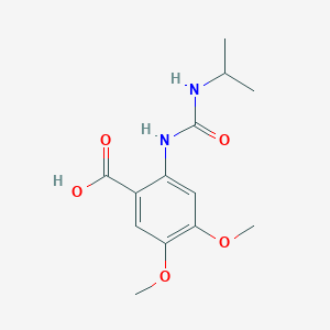 4,5-Dimethoxy-2-{[(propan-2-yl)carbamoyl]amino}benzoic acid