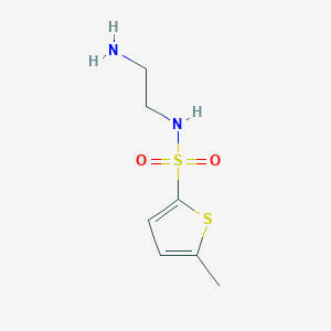 molecular formula C7H12N2O2S2 B1518872 N-(2-aminoethyl)-5-methylthiophene-2-sulfonamide CAS No. 1018273-59-0