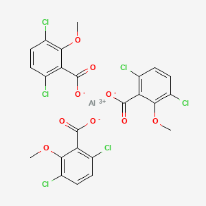 molecular formula C24H15AlCl6O9 B15188739 Aluminum 3,6-dichloro-o-anisate CAS No. 89935-92-2