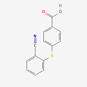 4-[(2-Cyanophenyl)sulfanyl]benzoic acid