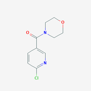 molecular formula C10H11ClN2O2 B151888 (6-Chloropyridin-3-yl)(morpholino)methanone CAS No. 64614-49-9