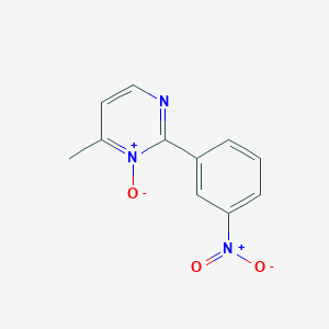 6-Methyl-2-(3-nitrophenyl)pyrimidin-1-ium-1-olate