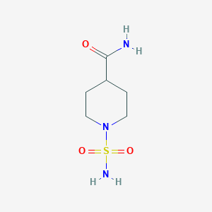 molecular formula C6H13N3O3S B1518883 1-磺酰胺基哌啶-4-甲酰胺 CAS No. 1087792-44-6