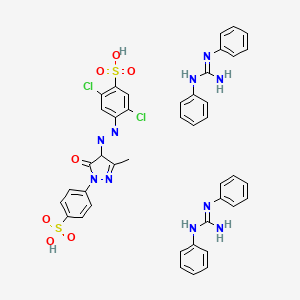 molecular formula C42H38Cl2N10O7S2 B15188834 Einecs 282-346-4 CAS No. 84176-80-7