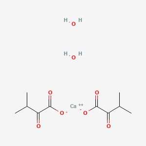 molecular formula C10H18CaO8 B15188886 Calcium 3-methyl-2-oxobutyrate dihydrate CAS No. 353241-22-2