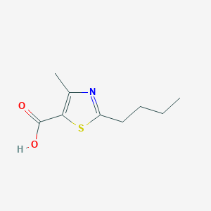 molecular formula C9H13NO2S B1518894 2-Butyl-4-methyl-1,3-thiazole-5-carboxylic acid CAS No. 1087792-58-2