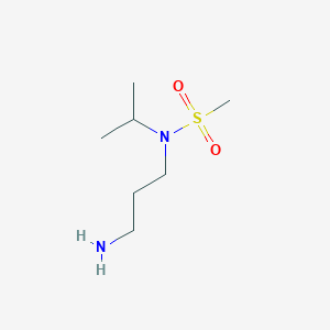 molecular formula C7H18N2O2S B1518897 N-(3-aminopropyl)-N-(propan-2-yl)methanesulfonamide CAS No. 1094421-63-2