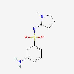 molecular formula C11H15N3O2S B1518899 3-amino-N-(1-methylpyrrolidin-2-ylidene)benzene-1-sulfonamide CAS No. 1146290-38-1