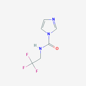 molecular formula C6H6F3N3O B1518900 N-(2,2,2-trifluoroethyl)-1H-imidazole-1-carboxamide CAS No. 1046861-47-5