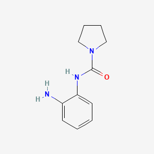 molecular formula C11H15N3O B1518906 N-(2-aminophenyl)pyrrolidine-1-carboxamide CAS No. 1118786-84-7