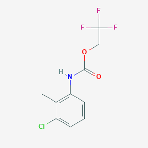molecular formula C10H9ClF3NO2 B1518907 2,2,2-trifluoroethyl N-(3-chloro-2-methylphenyl)carbamate CAS No. 1087797-97-4