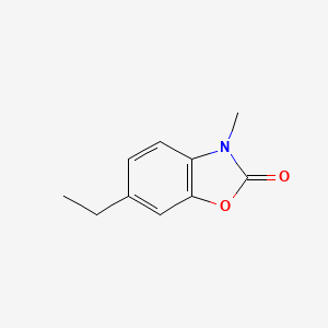 molecular formula C10H11NO2 B15189139 2(3H)-Benzoxazolone, 6-ethyl-3-methyl- CAS No. 93771-19-8