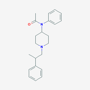 molecular formula C22H28N2O B15189155 N-Phenyl-N-(1-(2-phenylpropyl)-4-piperidinyl)acetamide CAS No. 90736-19-9