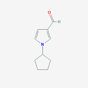 molecular formula C10H13NO B1518920 1-Cyclopentyl-1H-pyrrole-3-carbaldehyde CAS No. 1071359-81-3