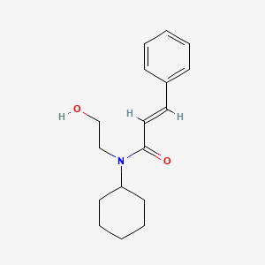 molecular formula C17H23NO2 B15189209 N-Cyclohexyl-N-(2-hydroxyethyl)cinnamamide CAS No. 43196-37-8
