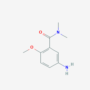 molecular formula C10H14N2O2 B1518921 5-氨基-2-甲氧基-N,N-二甲基苯甲酰胺 CAS No. 22802-73-9