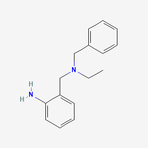 molecular formula C16H20N2 B1518924 2-((Benzyl(ethyl)amino)methyl)aniline CAS No. 1018517-28-6