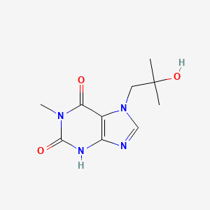 molecular formula C10H14N4O3 B15189288 Isbufylline metabolite I CAS No. 137235-83-7