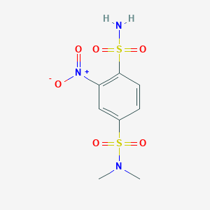molecular formula C8H11N3O6S2 B1518930 N~4~,N~4~-dimethyl-2-nitrobenzene-1,4-disulfonamide CAS No. 1000932-66-0