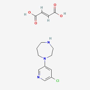 molecular formula C14H18ClN3O4 B15189376 Rrx5kar96K CAS No. 223796-91-6