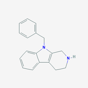 molecular formula C18H18N2 B151894 1,2,3,4-Tetrahydro-9-(phenylmethyl)-pyrido[3,4-B]indole CAS No. 134331-71-8