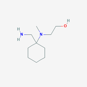molecular formula C10H22N2O B1518944 2-{[1-(Aminomethyl)cyclohexyl](methyl)amino}ethan-1-ol CAS No. 1018289-25-2