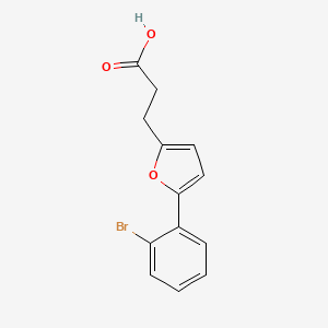 3-[5-(2-Bromophenyl)furan-2-yl]propanoic acid