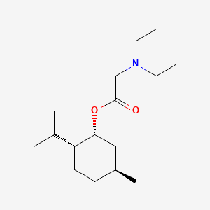 molecular formula C16H31NO2 B15189498 Menthol (-)-N,N-diethylaminoacetate CAS No. 81983-63-3