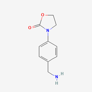 3-[4-(Aminomethyl)phenyl]-1,3-oxazolidin-2-one