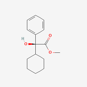 molecular formula C15H20O3 B15189552 Methyl cyclohexylphenylglycolate, (+)- CAS No. 20585-33-5