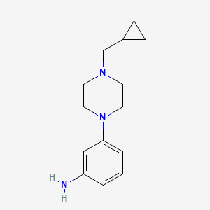 3-[4-(Cyclopropylmethyl)piperazin-1-yl]aniline