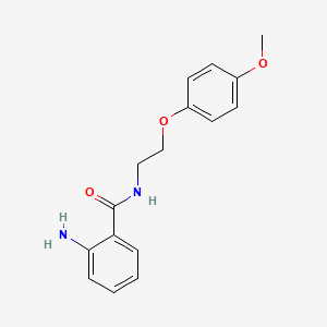 molecular formula C16H18N2O3 B1518965 2-amino-N-[2-(4-methoxyphenoxy)ethyl]benzamide CAS No. 1018277-32-1