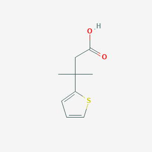 molecular formula C9H12O2S B1518968 3-Methyl-3-(thiophen-2-yl)butanoic acid CAS No. 937640-04-5