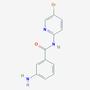 molecular formula C12H10BrN3O B1518969 3-amino-N-(5-bromopyridin-2-yl)benzamide CAS No. 1039972-12-7